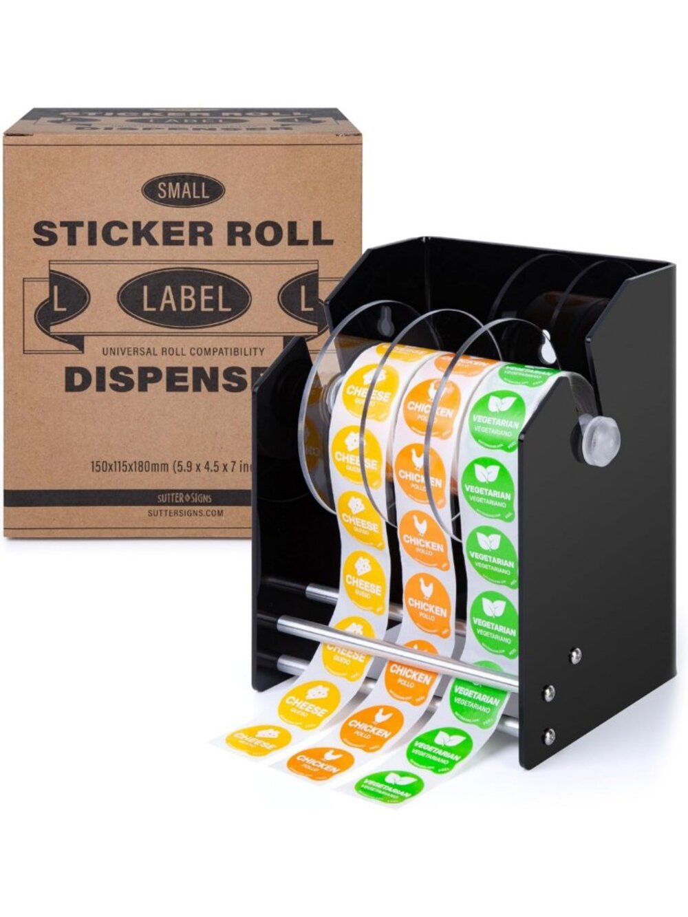 Effortless Roll Label Dispenser for Easy Sticker Labeling & Organization